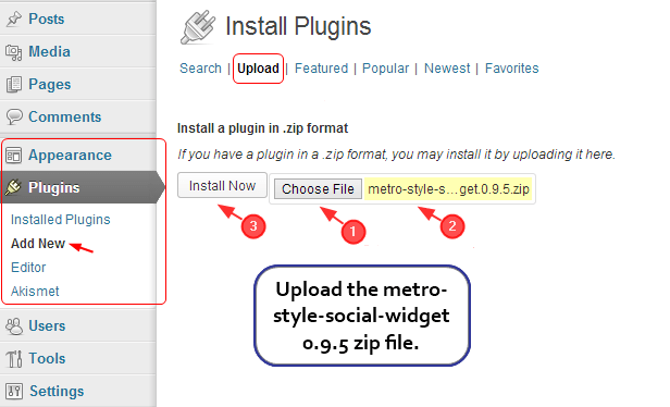 upload plugin