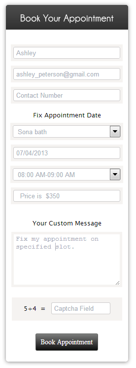 appointment form image