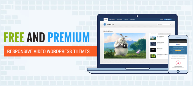 28 Free and Premium - Responsive Video WordPress Themesf