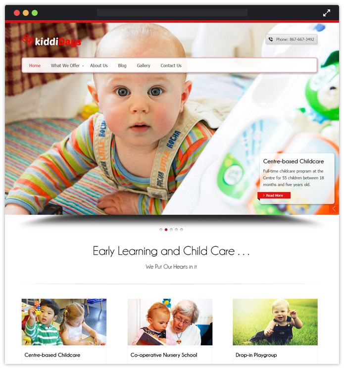 Kiddidays Best Preschool Child Care & Kindergarten WordPress Themes