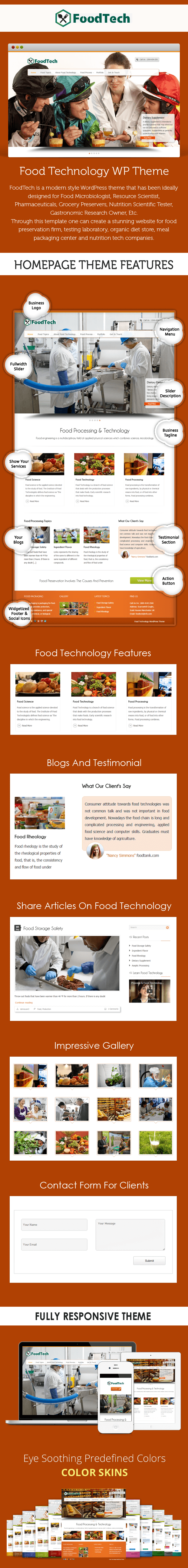 Food Technology & Grocery Preservation WordPress Theme | InkThemes