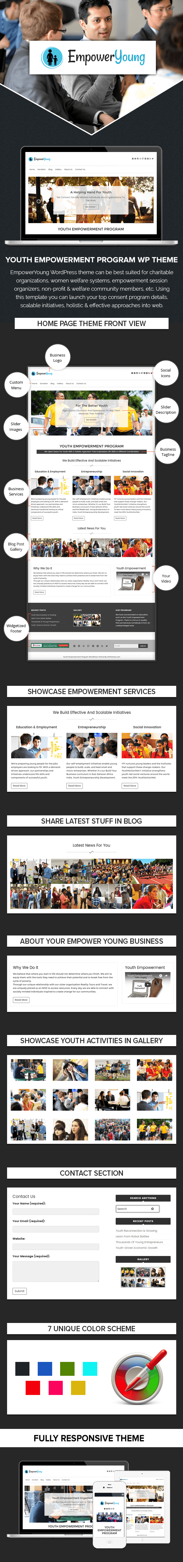 Youth Empowerment Program WordPress Theme & Template | InkThemes