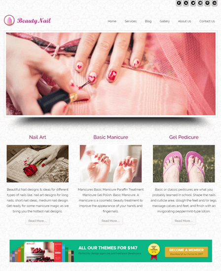 Nail Salon & Nail Art WordPress |