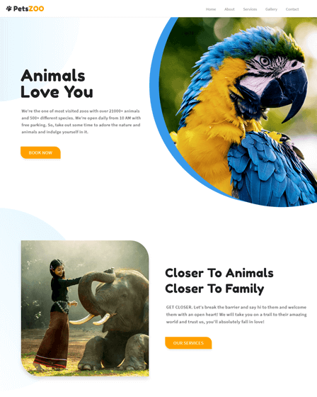 Petting Zoo WordPress Theme